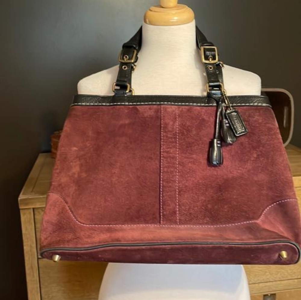 Coach suede bag